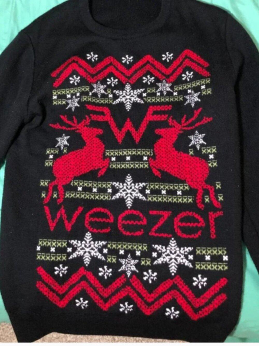 RARE Weezer Christmas Sweater